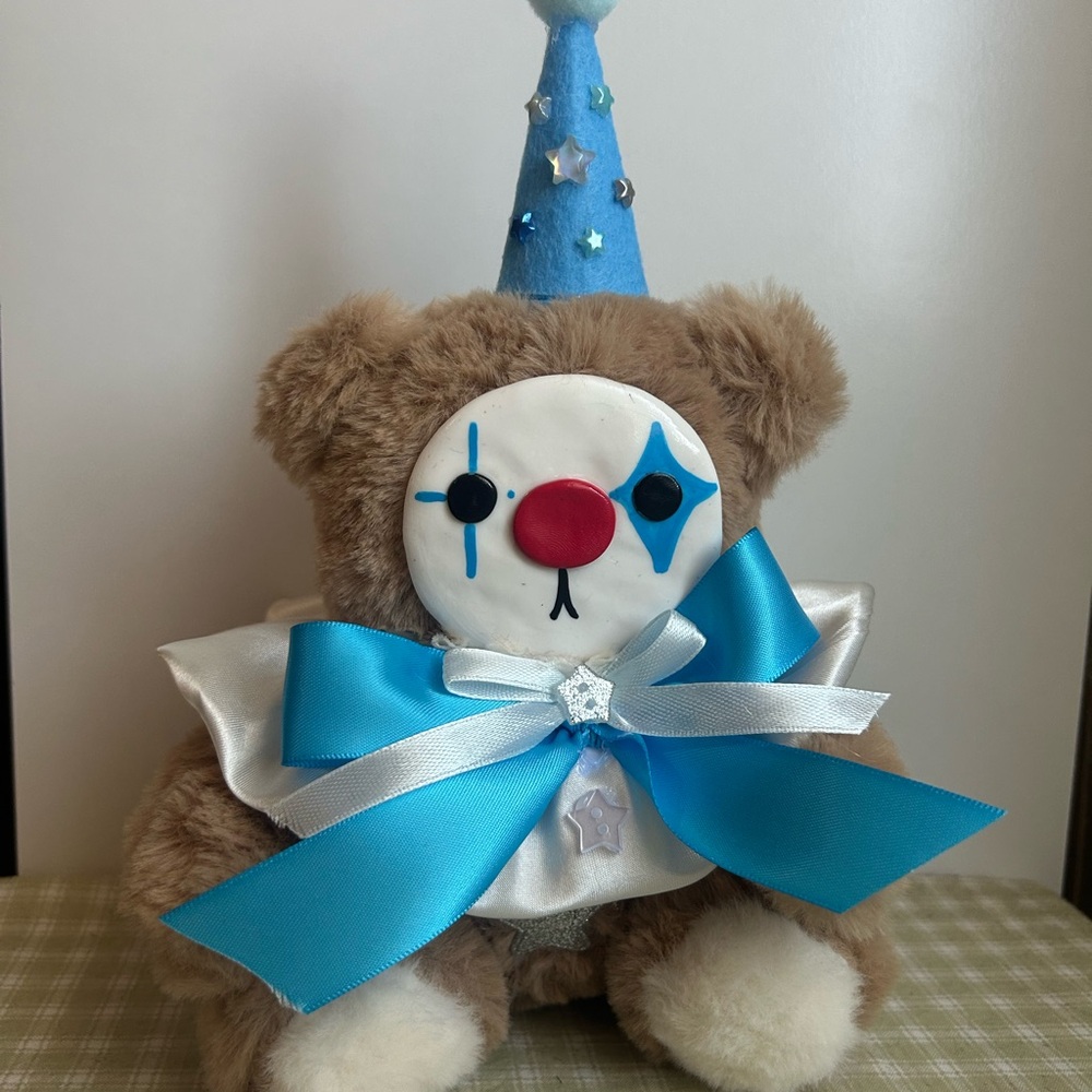 Blue and Brown Clown Bear